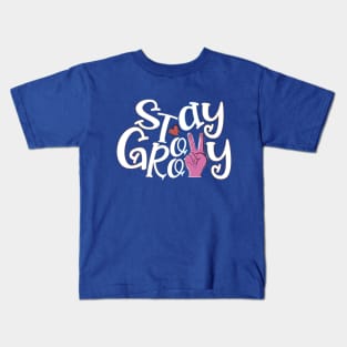 Stay Groovy (Peace) Kids T-Shirt